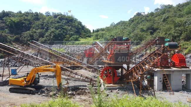 小型洗砂機(jī)使用現(xiàn)場
